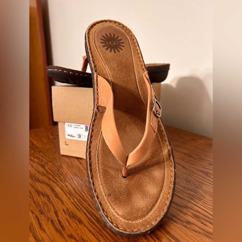 Very gently worn Ugg Women’s Thong Sandals. In original box. Size 9. - Picture 4 of 4